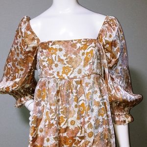 FAB RIC lemmins floral blouse